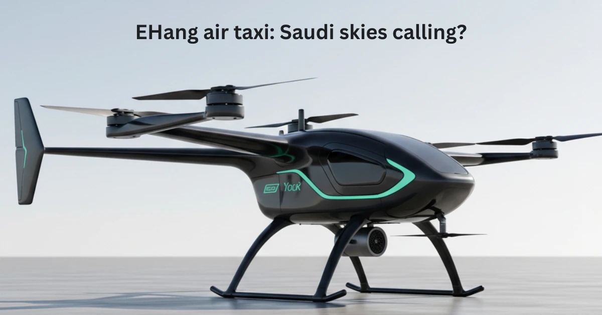 EHang air taxi to begin paid passenger flights in Saudi Arabia in November 2025 — MoU with Front End and Cluster 2 Airports aims to build a low-altitude economy