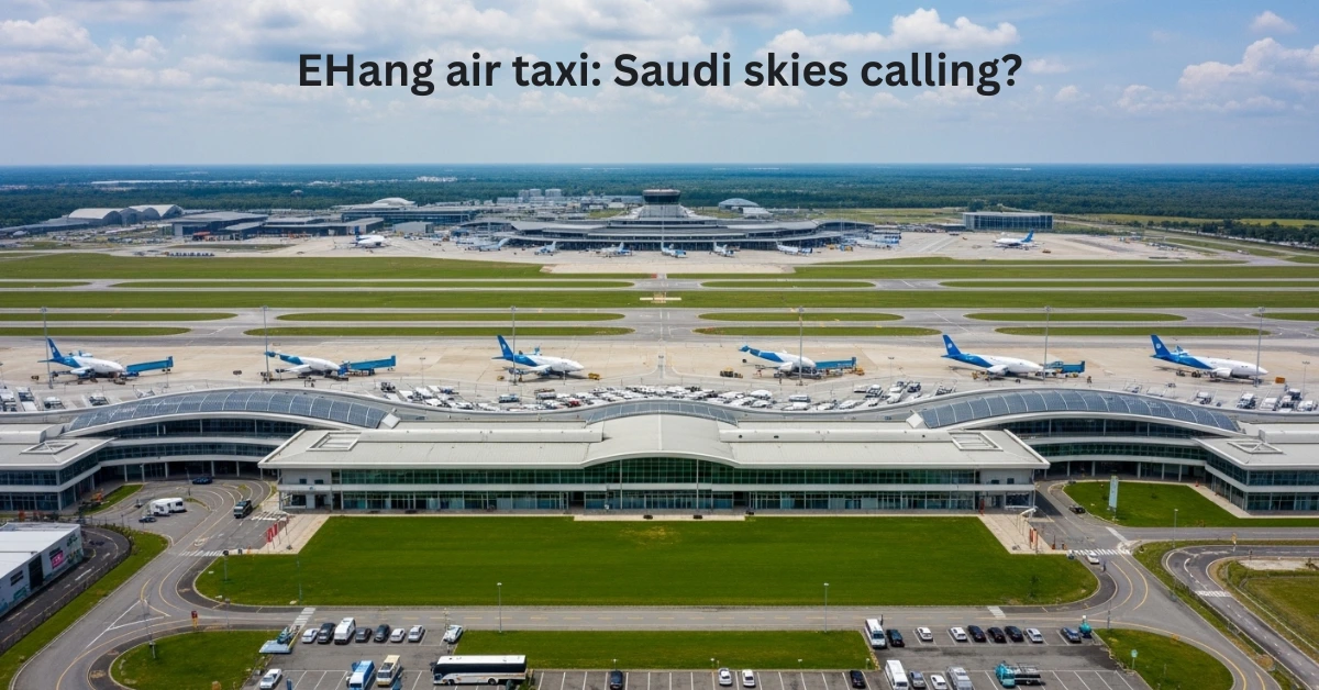 EHang air taxi to begin paid passenger flights in Saudi Arabia in November 2025 — MoU with Front End and Cluster 2 Airports aims to build a low-altitude economy